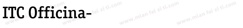 ITC Officina字体转换